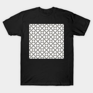 Mosaic Tile White and Black T-Shirt